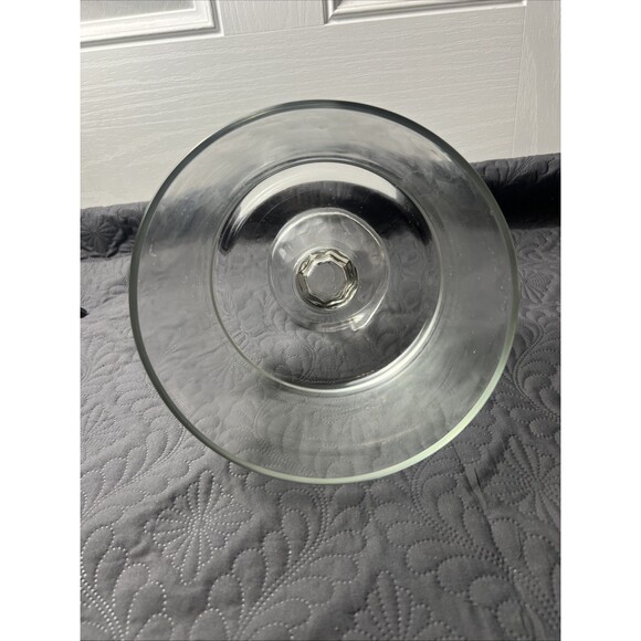 Vintage Serving Dish Trifle Bowl Clear Footed Glass 8” X 9” Home Kitchen Dessert - Picture 6 of 6